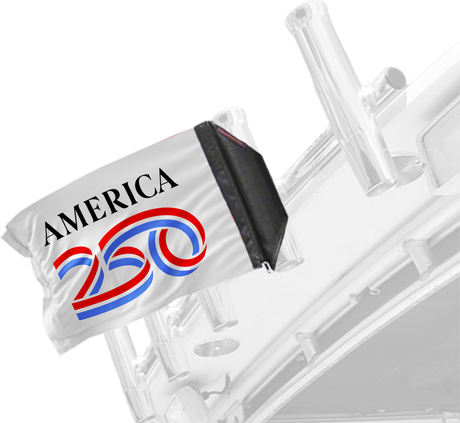 America 250 12"x18" Forever Wave Flag for Boats