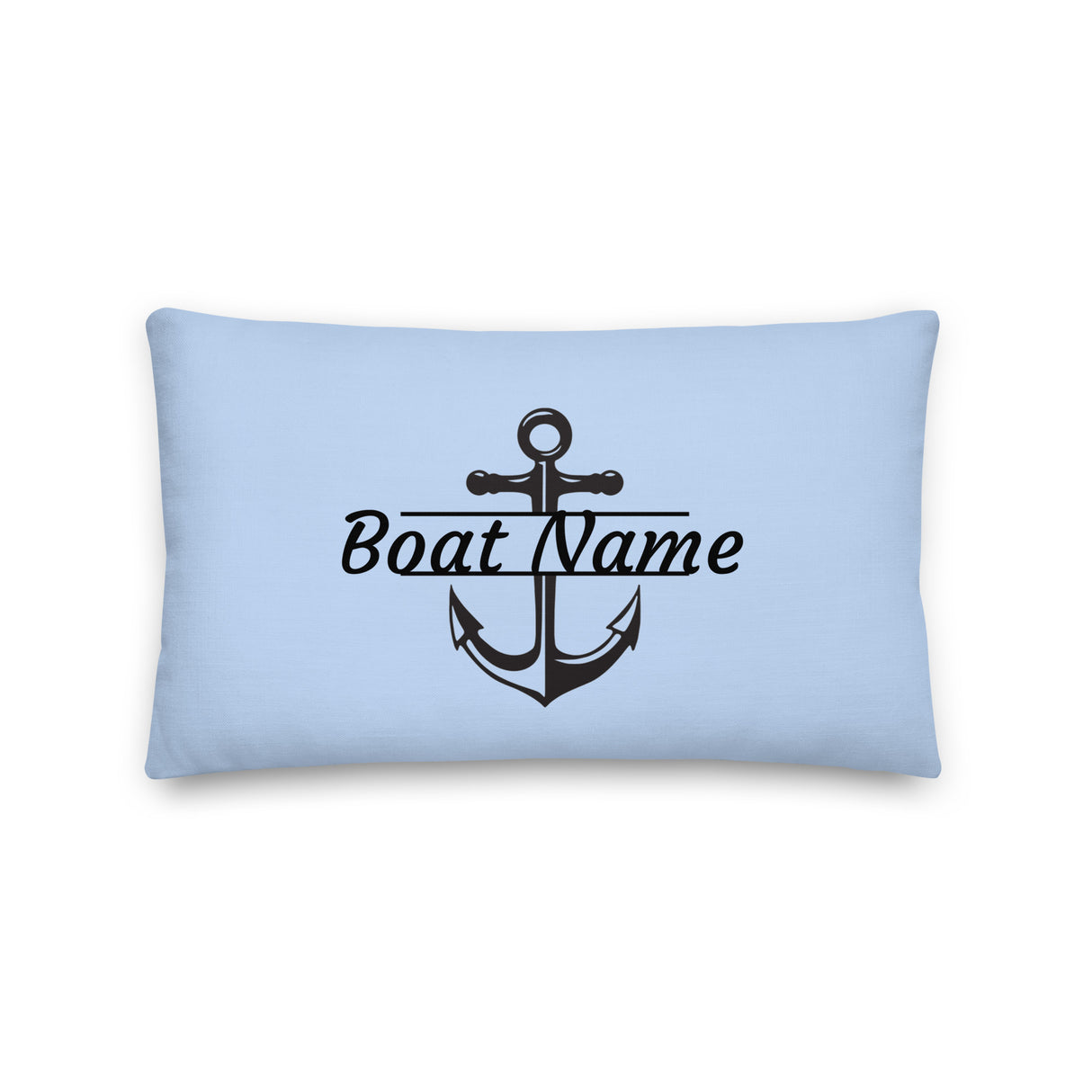 Personalized Decorative Pillow - Boat Name