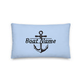 Personalized Decorative Pillow - Boat Name