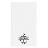 Personalized Hand Towel - Boat Name