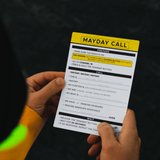 Mayday Distress Call (VHF) Reference Card